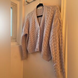 Periwinkle Cropped Knit